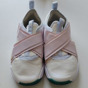 Nike Kids Pink and White Sneakers